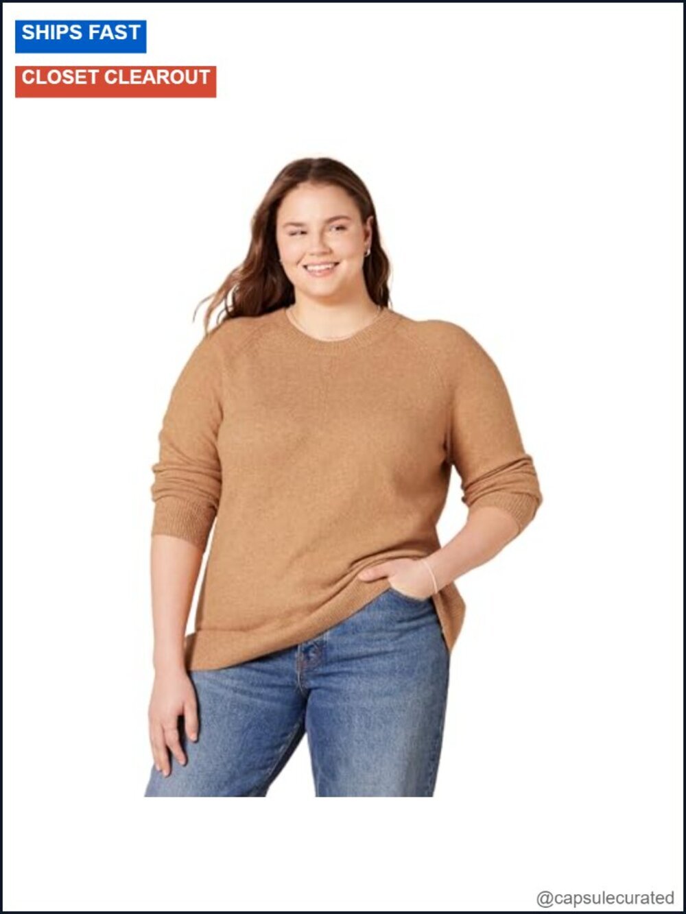 Regular-Fit Soft Touch Long-Sleeve Crewneck Sweater